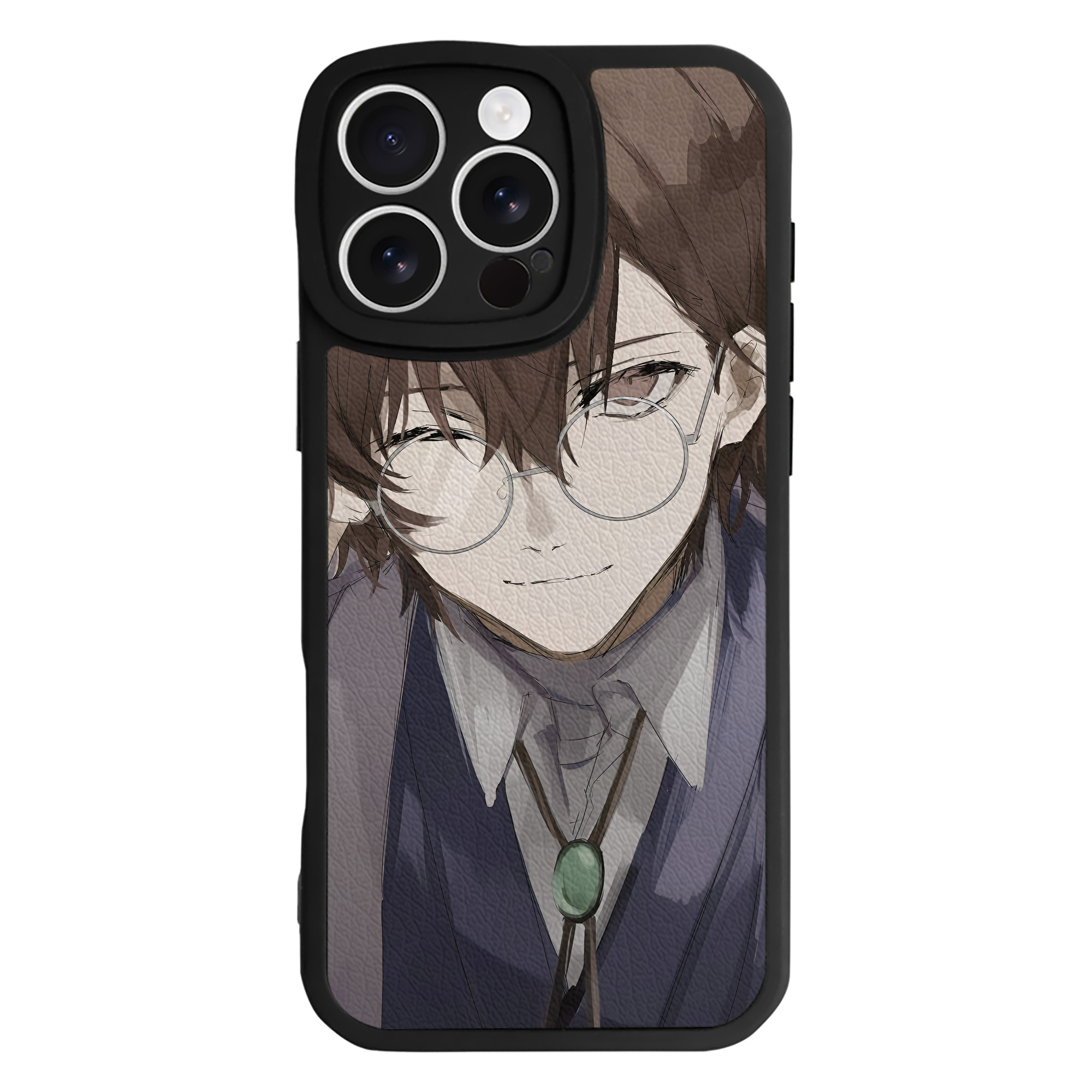（画像用） 文豪ストレイドッグス Bungo Stray Dogs 【iPhone 16シリーズ対応】シリコンスマホケース（レザー調） 材質：シリコン